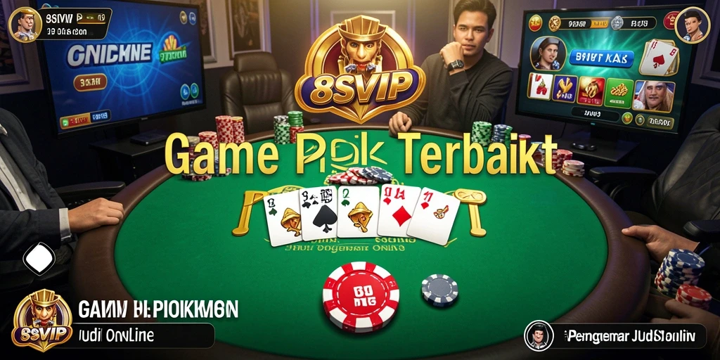 Tampilan gameplay poker yang mengasyikkan di 8SVIP.