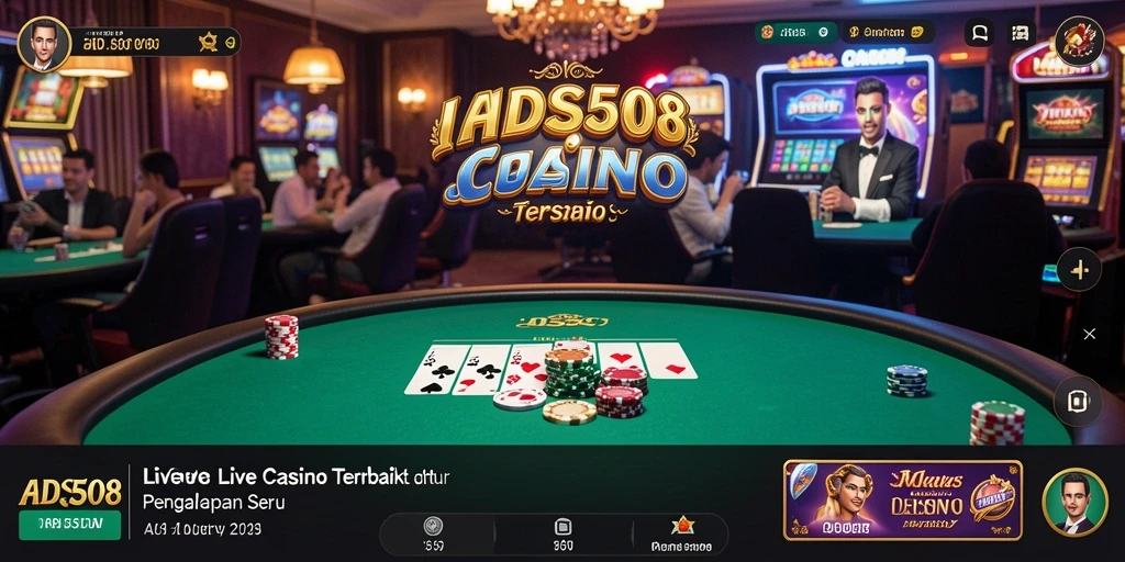 Gameplay Live Casino yang mendebarkan dengan dealer profesional.