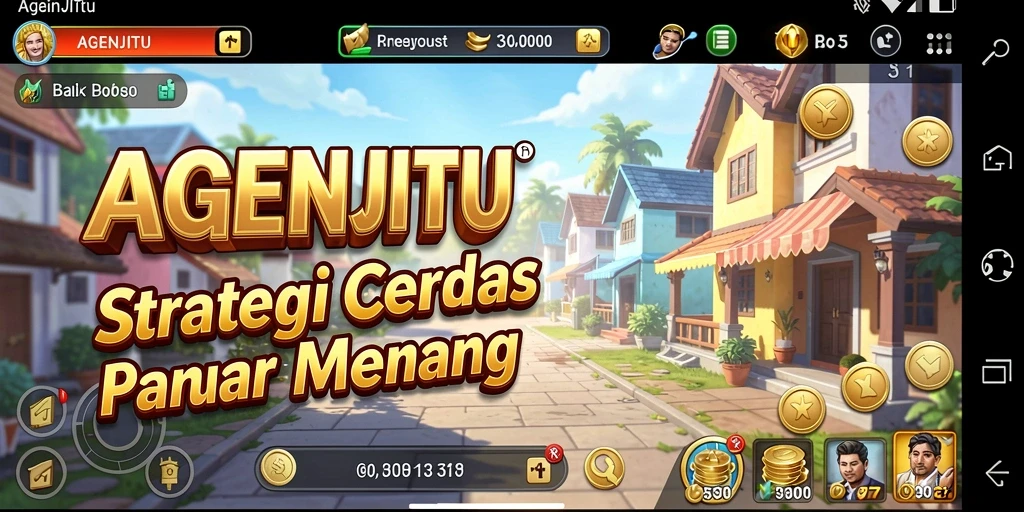 Tampilan gameplay AGENJITU yang penuh strategi dan tindakan.