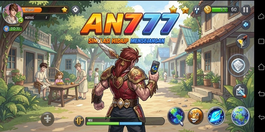 Screenshot gameplay AN777 yang menunjukkan aksi seru dalam simulasi kehidupan.