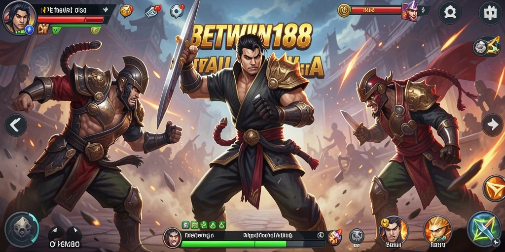 Tampilan screenshot utama BETWIN188 saat pertarungan seru.