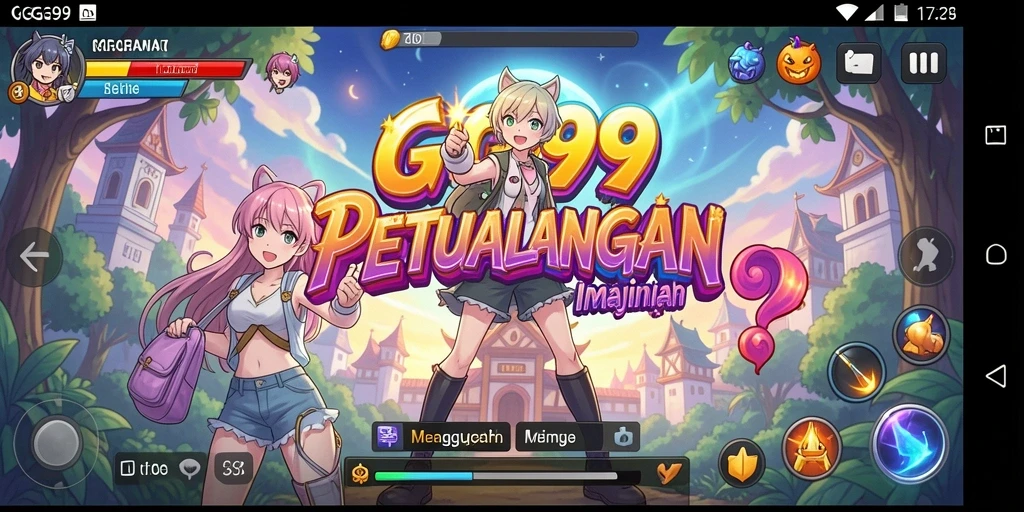 Tampilan gameplay GG99 dengan karakter Anime yang menawan.