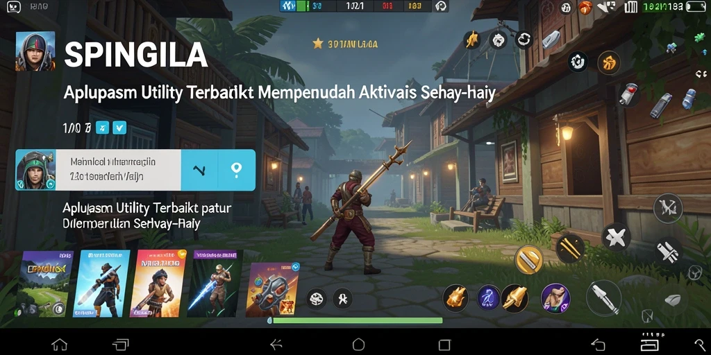 Tangkapan layar utama SPINGILA menampilkan antarmuka aplikasi Utility yang bersih dan mudah digunakan.