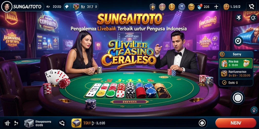 Tampilan gameplay menarik dari SUNGAITOTO di Live Casino.